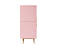Вертикальный комод с двумя дверками "Line" LN05/GR1/pink
