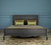Дизайнерская кровать "Leontina Black" 180*200 арт ST9341/18BLK
